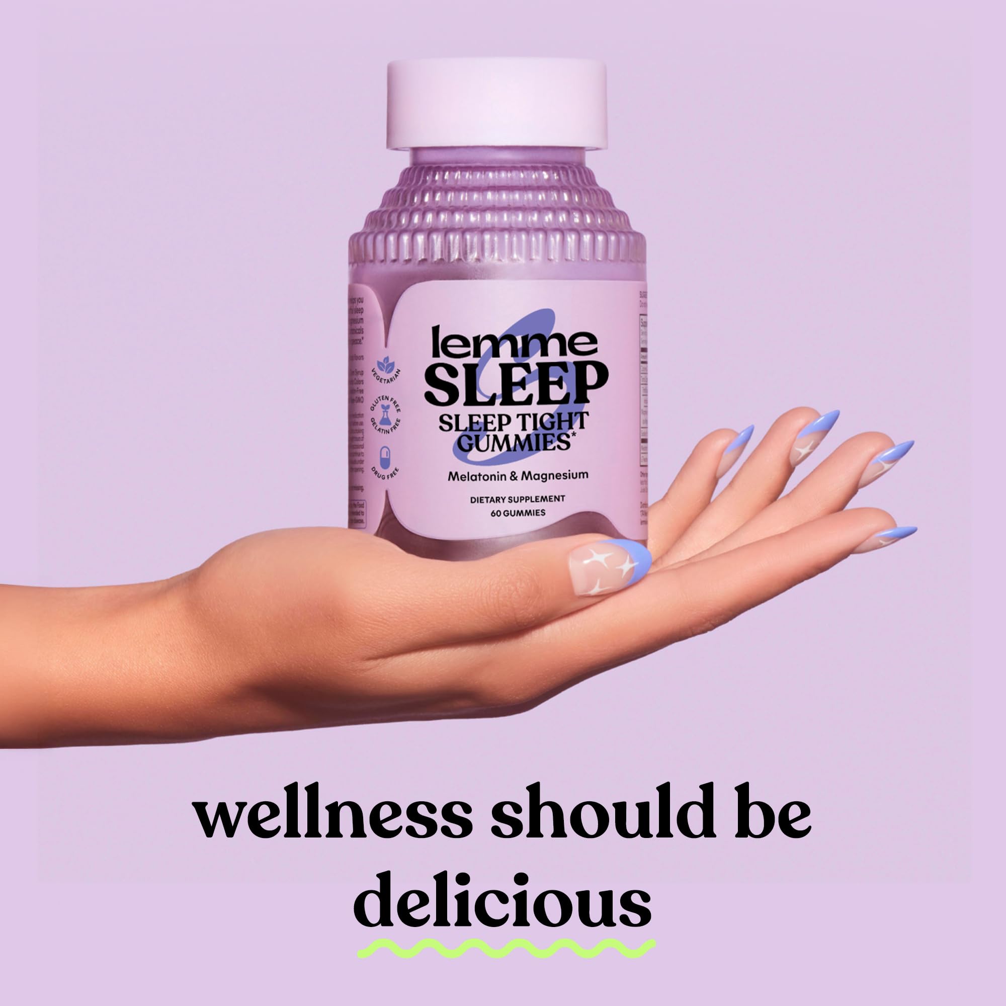 Lemme Sleep serving scene with glass of water for bedtime routine.