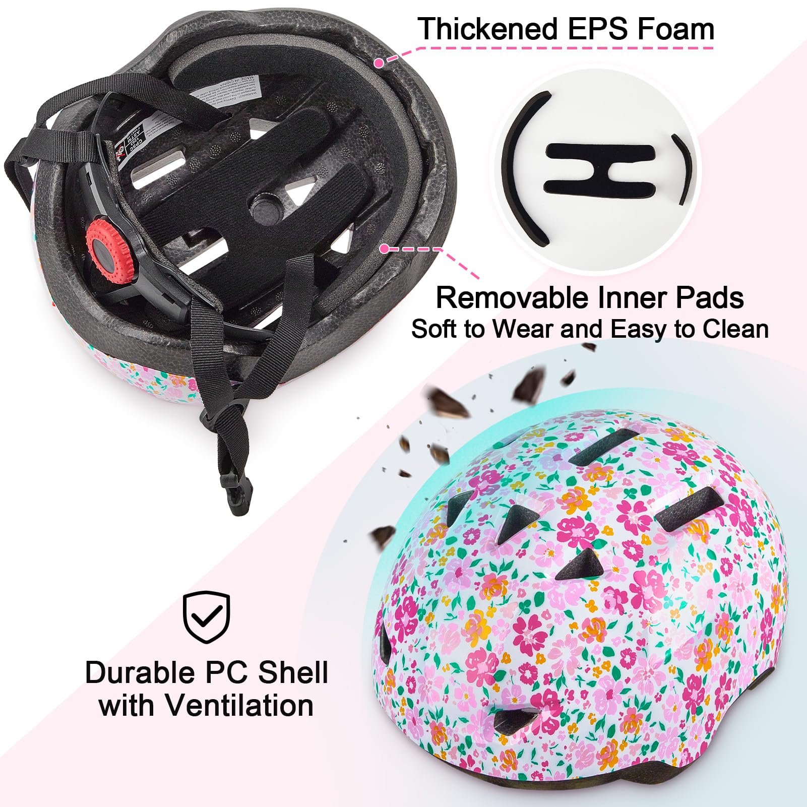 Lemmeko toddler helmet with adjustable fit for growing kids.