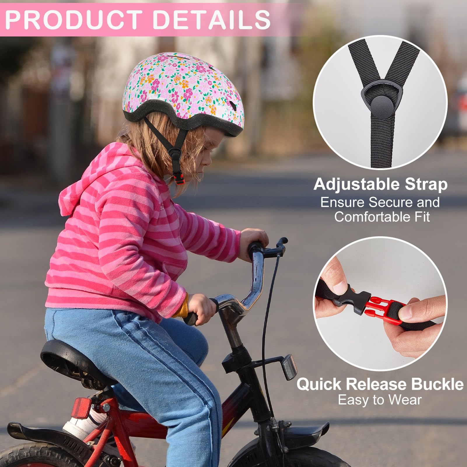 Lemmeko toddler helmet showing 11-vent design for airflow and cooling.