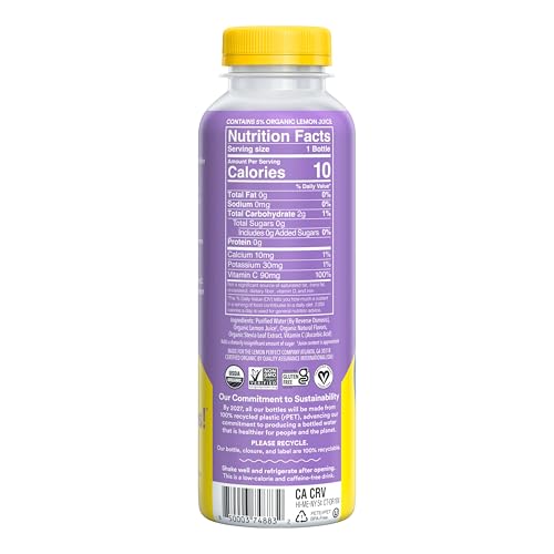 Lemon Perfect Blueberry bottle pour captured during a refresh moment.