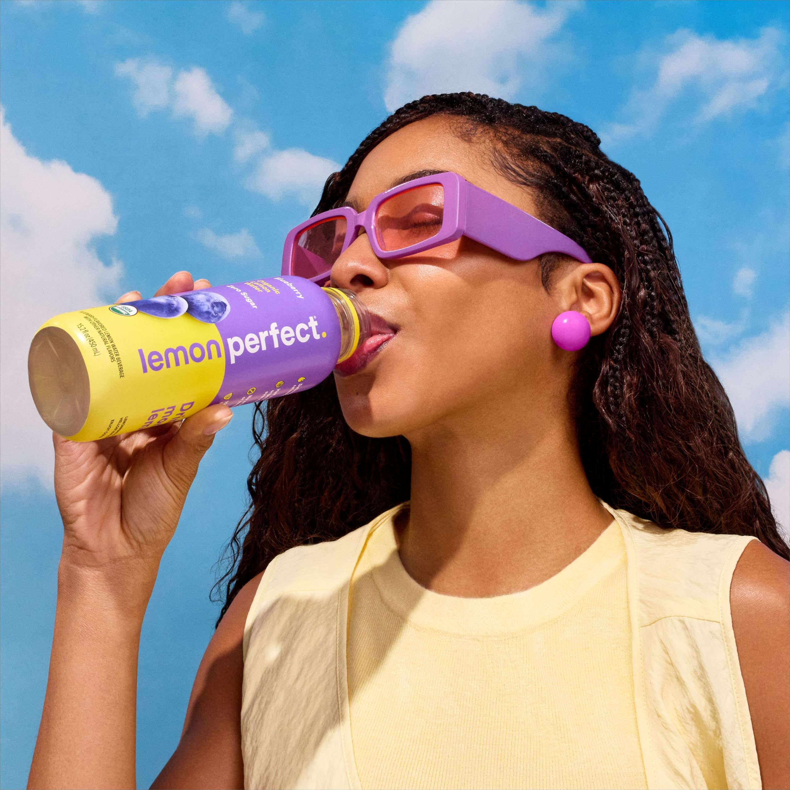 Lemon Perfect Blueberry serving setup ready for on-the-go refreshment.