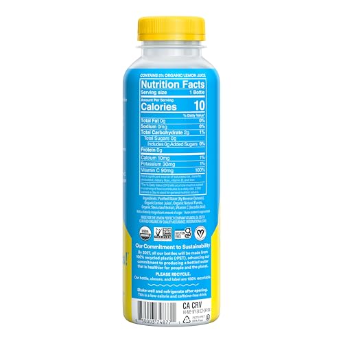 Lemon Perfect Original bottle pour shows refreshing citrus taste on the go