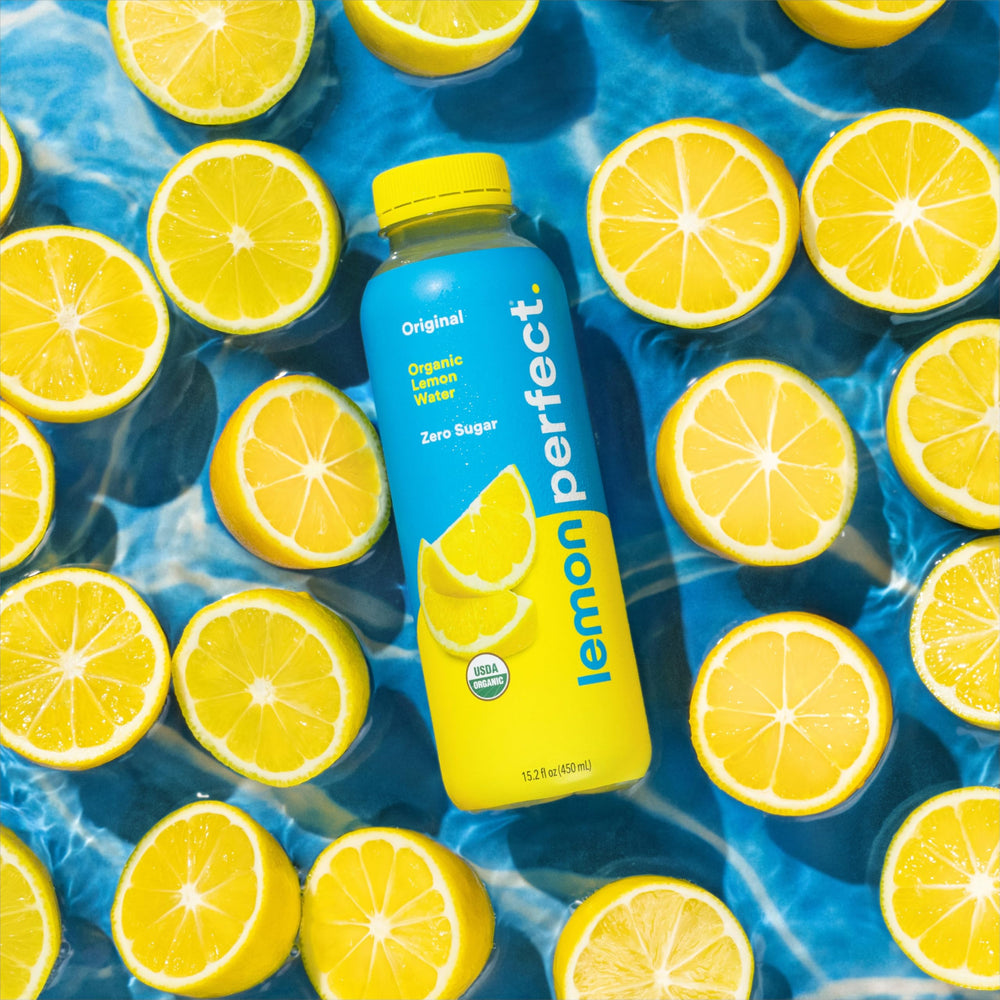 Lemon Perfect Original ingredients panel highlights clean organic components