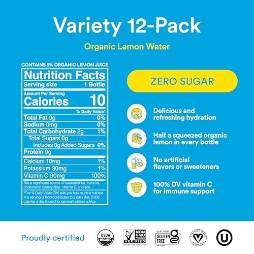 Lemon Perfect Original Lemon bottle highlighting clean ingredients for daily refreshment