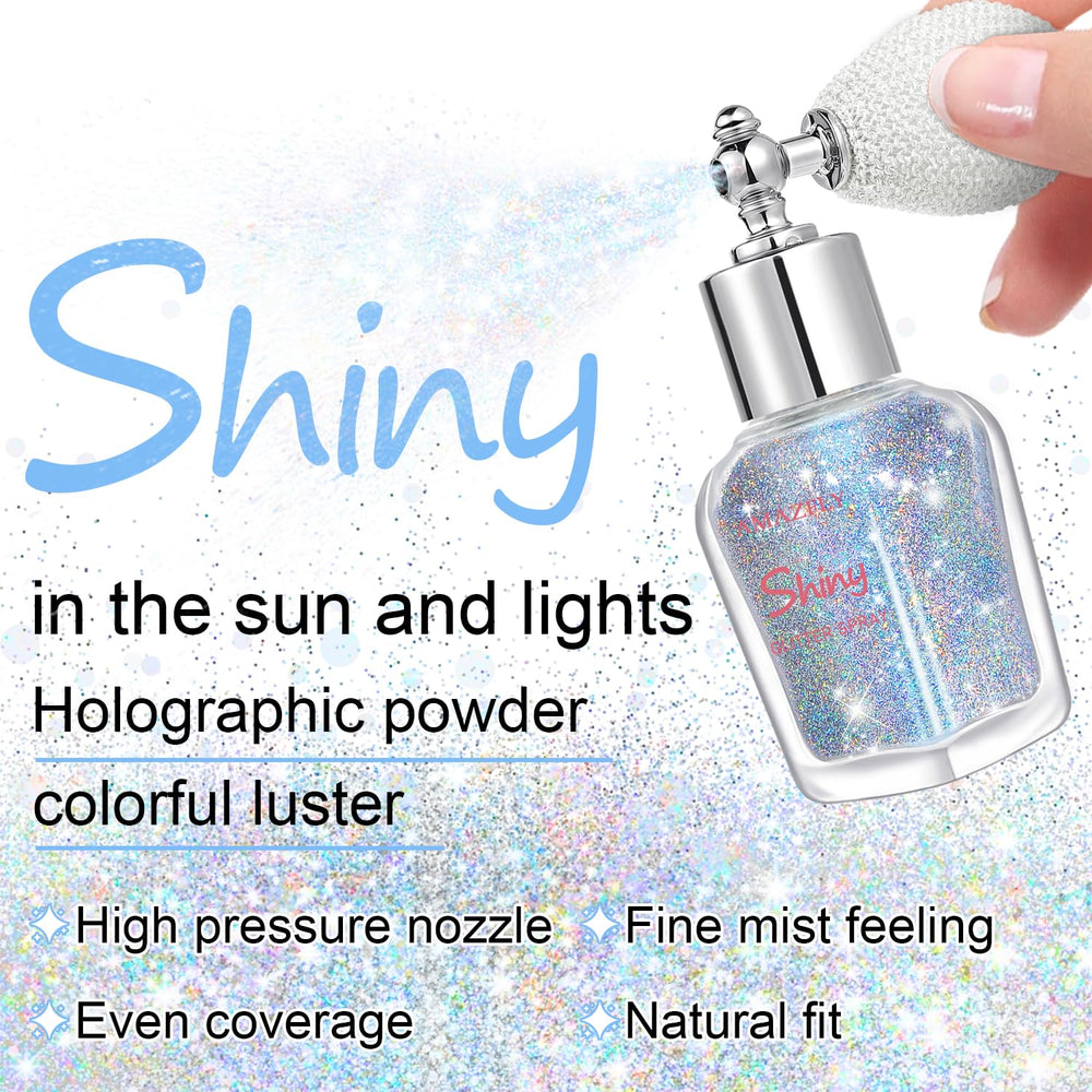 LemonSac Glint-Rainbow body glitter spray for eye-catching skin shimmer.