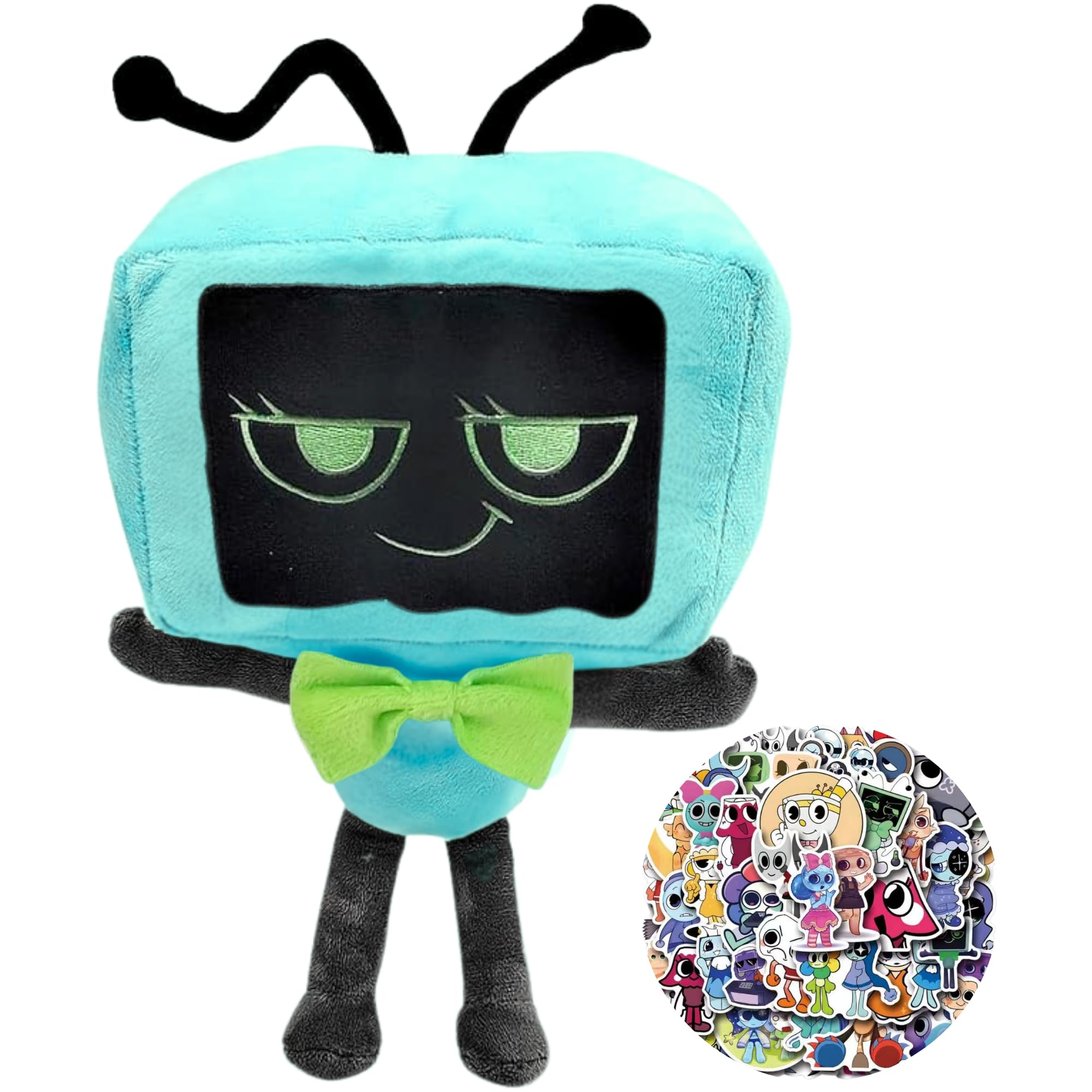 Lemoneon Vee plush 11-inch front view, cozy display for fans.