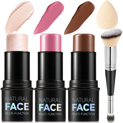 Lemonsac 3Pcs Cream Contour Stick Kit packaging for travel and touch-ups