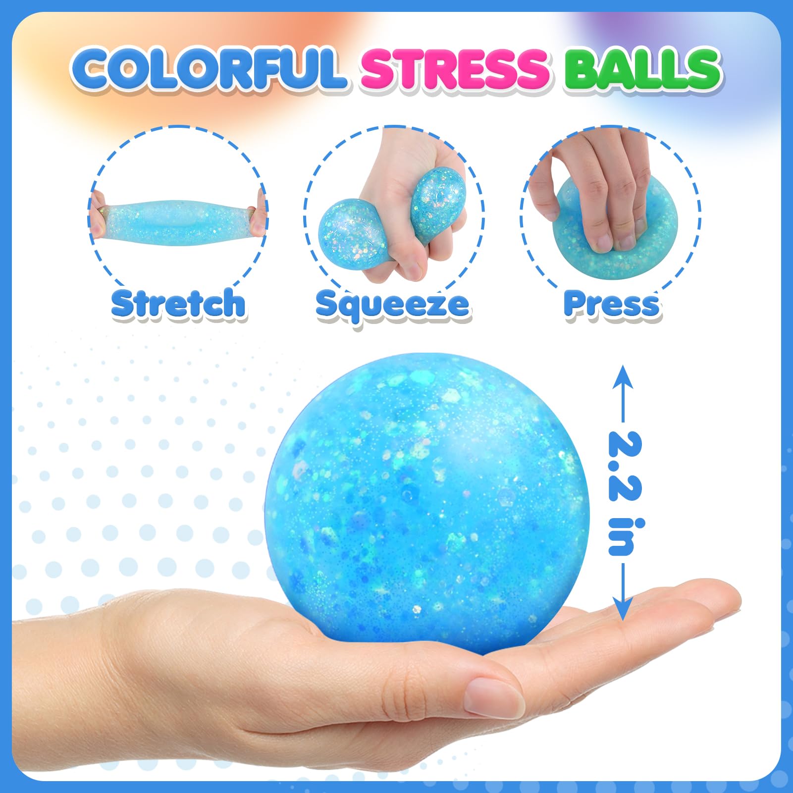 Lemostaar stress balls being squeezed to release tension during a busy day.
