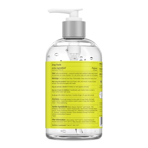 Lemyn Organics hand sanitizer pump-action in use for fast disinfection.
