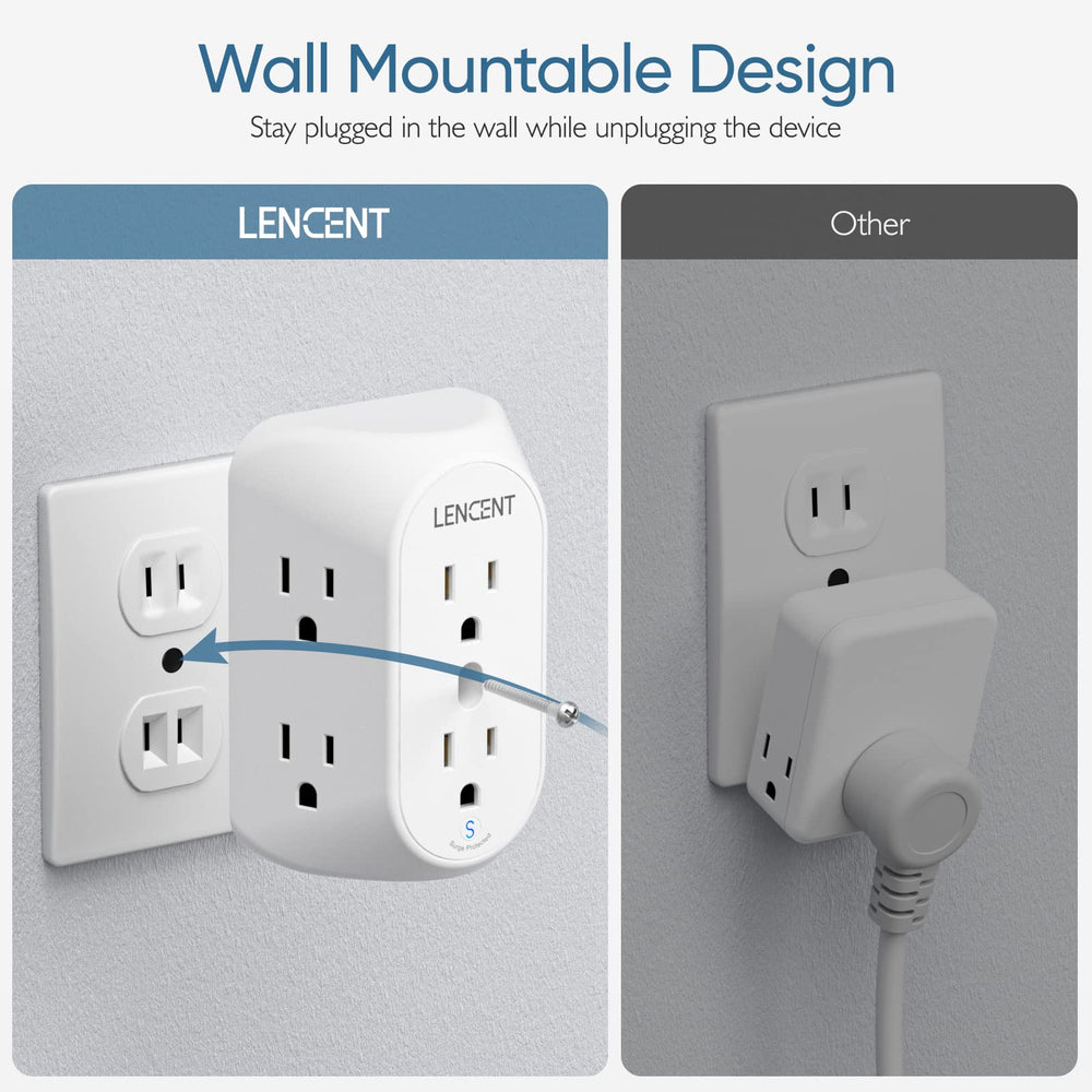 LENCENT 1728J surge protection indicator confirms protection quickly.