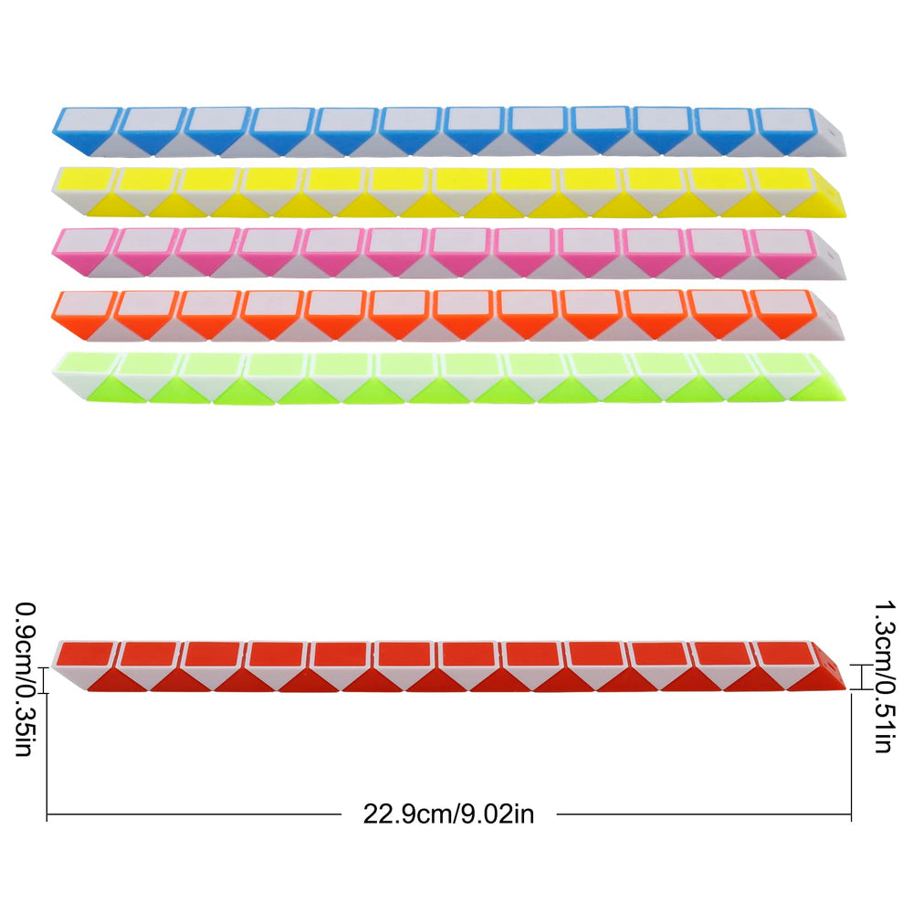 LENDOD red-white snake cube: high-contrast colors spark curiosity and problem-solving.