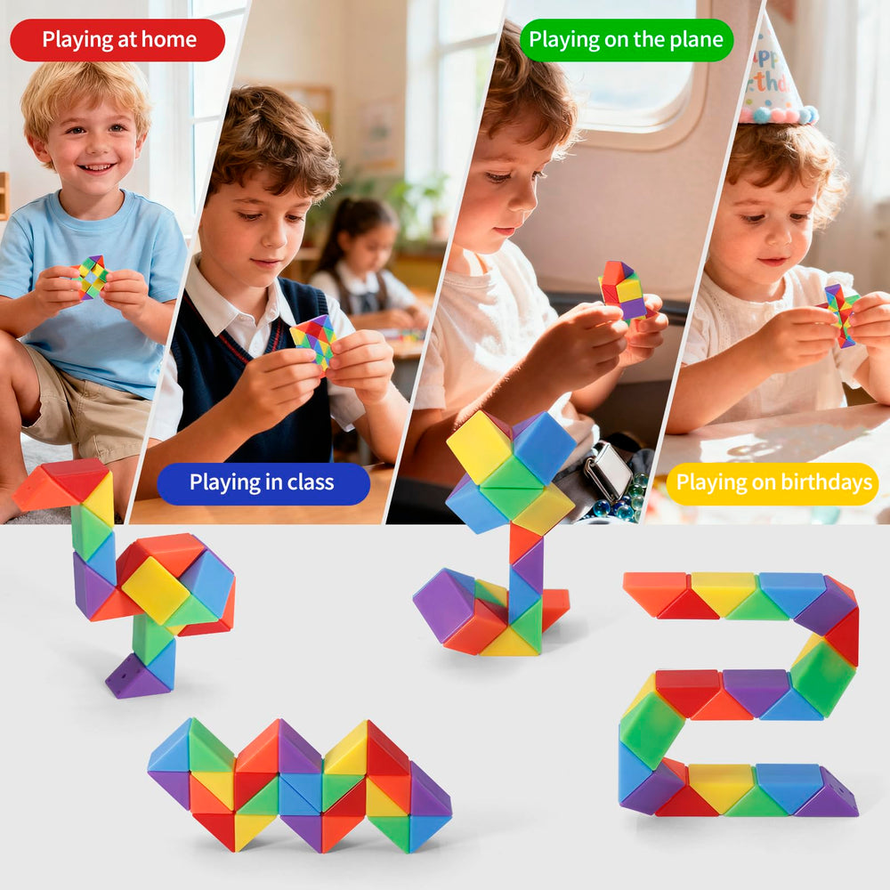 LENDOD travel-friendly snake cube supports on-the-go entertainment.
