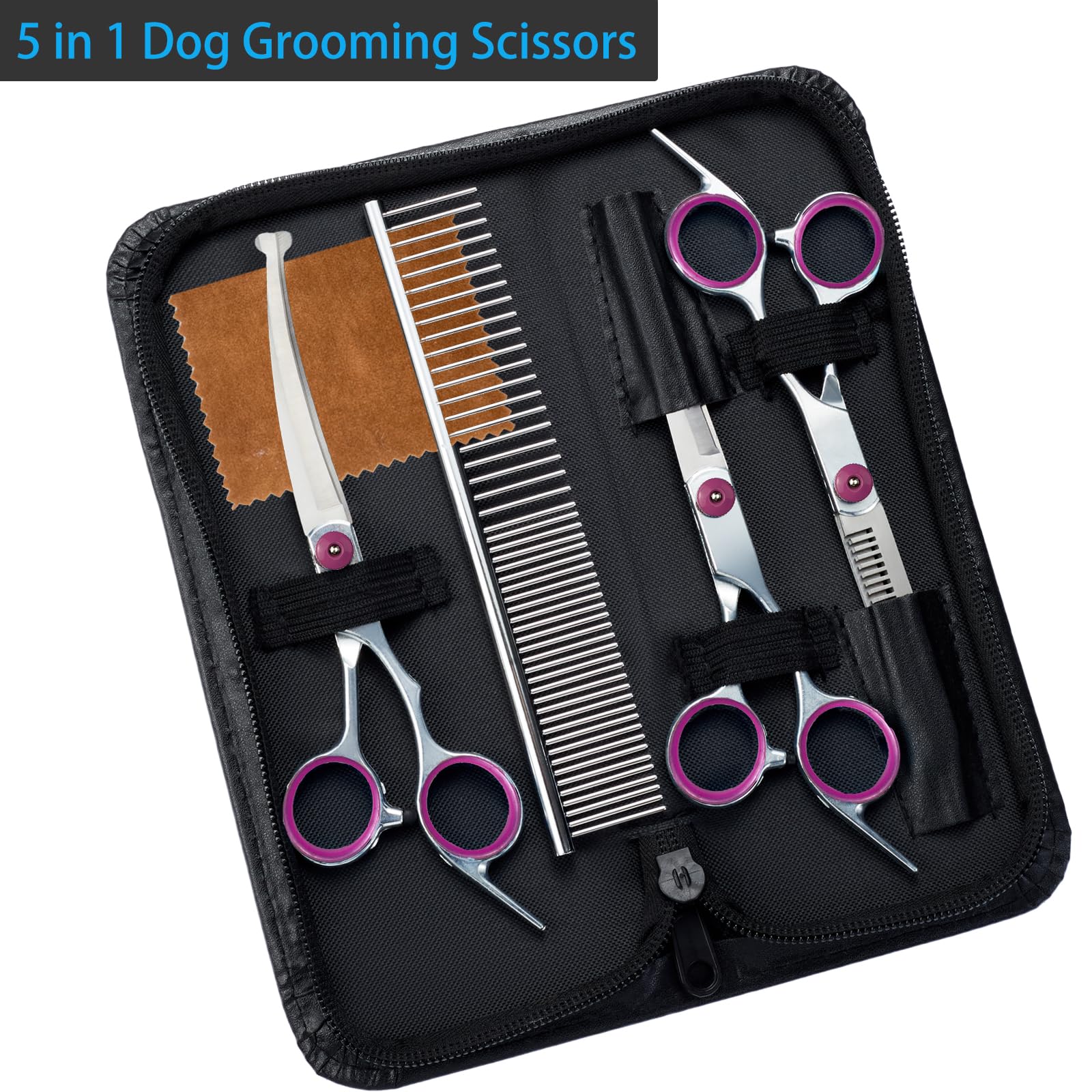 Lengnoyp professional pet grooming scissors easy cleaning after use