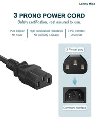 Lenmu Mica UL listed three-prong cord ensuring safe workouts