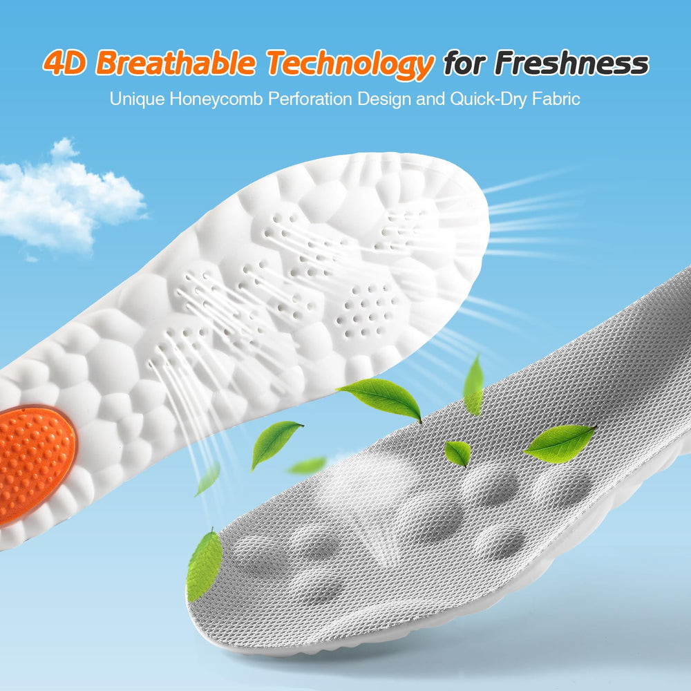 Lennoos 4D breathable technology keeps feet dry and fresh with airflow.