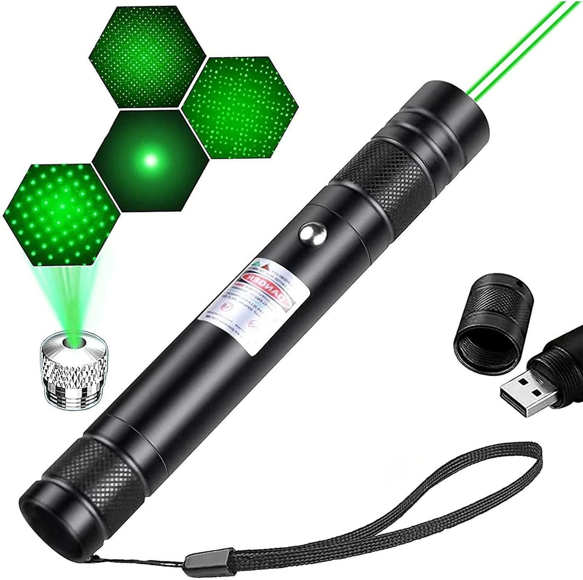 Lennoos advanced laser pointer with bright green beam for precise pointing in any setting.