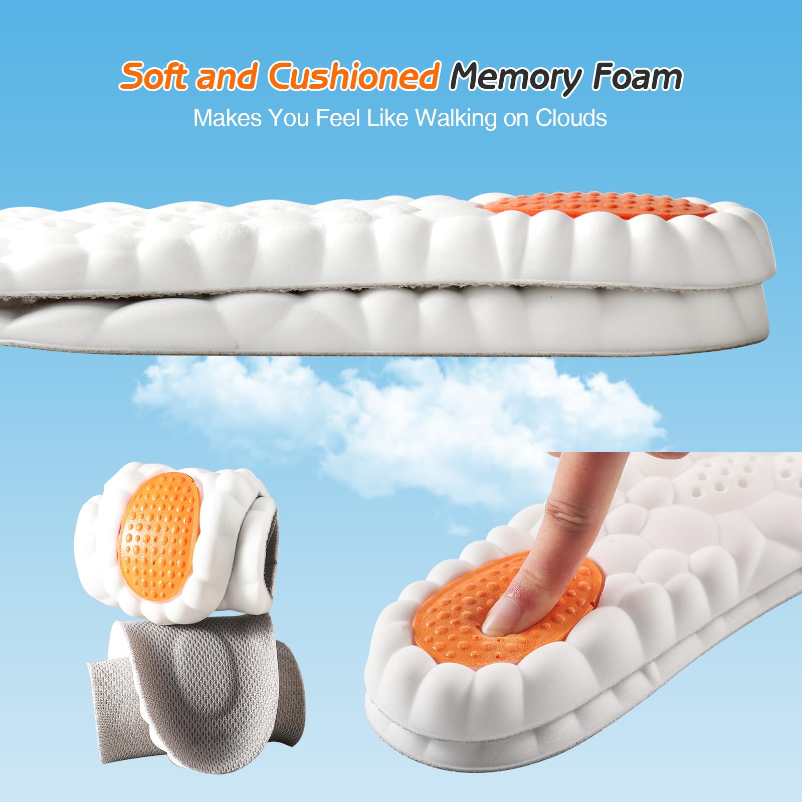 Lennoos 4D breathable technology with honeycomb design keeps feet dry and fresh