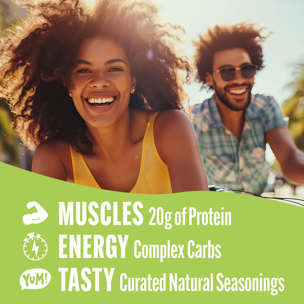 Lenny & Larry's FITZELS ingredients close-up, showcasing plant-based protein source.