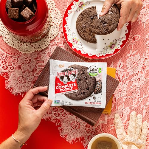 Serving idea: Lenny & Larry's cookie paired with milk