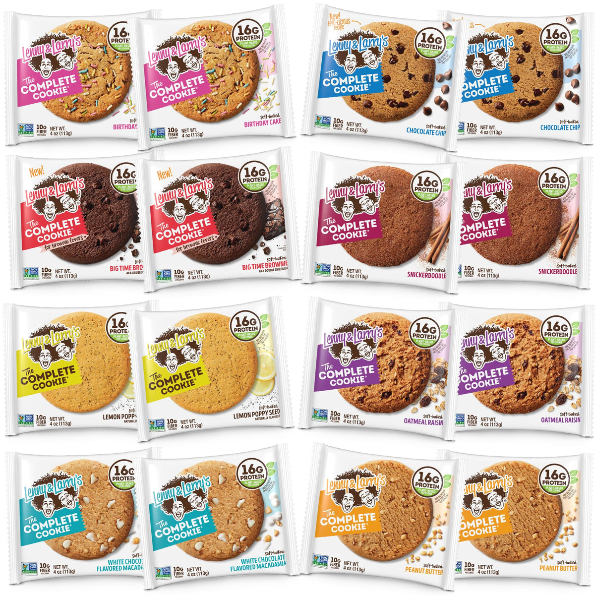 Lenny & Larry's Complete Protein Cookie chocolate chip, protein-packed snack for workouts.