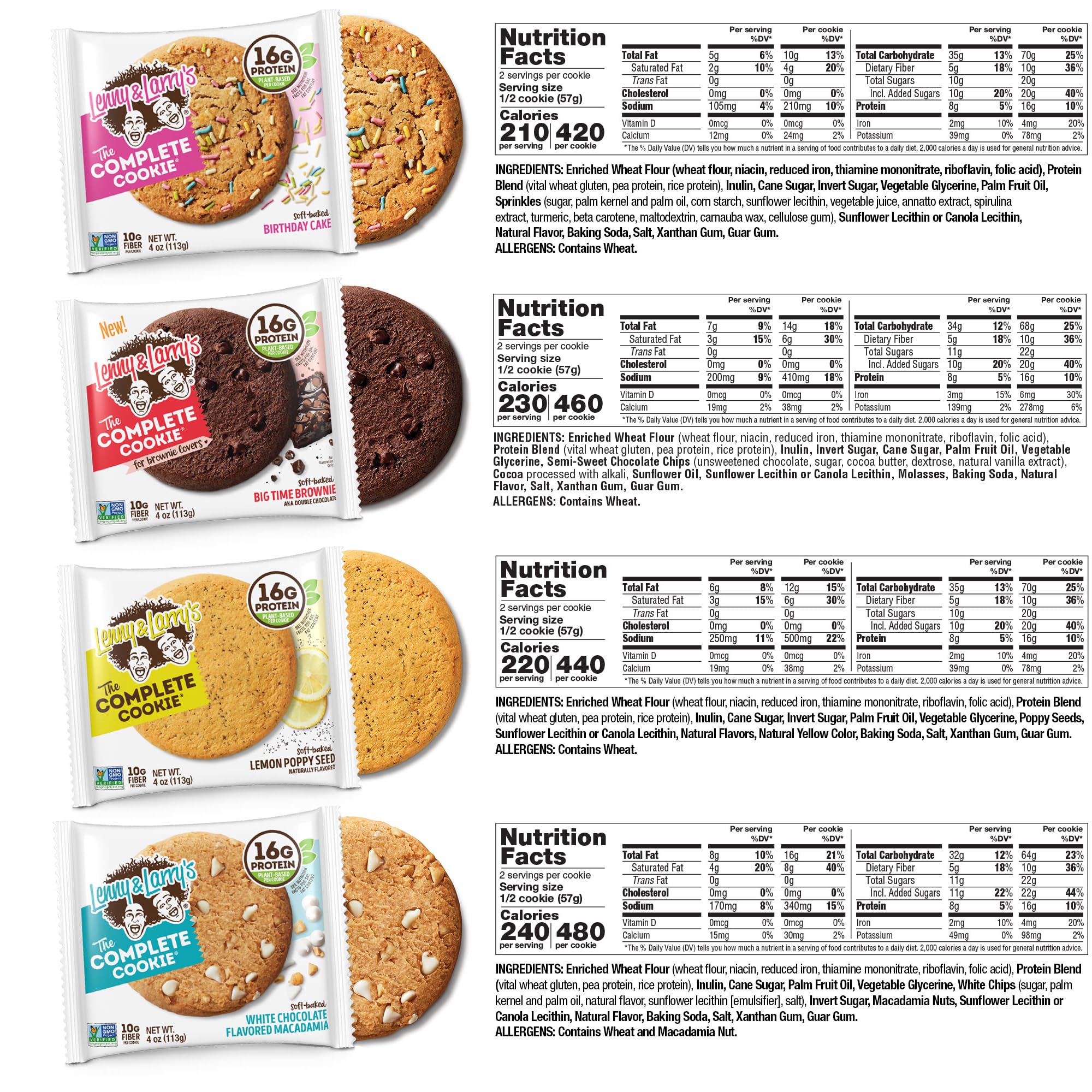 Lenny & Larry's Complete Protein Cookie oatmeal raisin, fiber-rich pick-me-up.