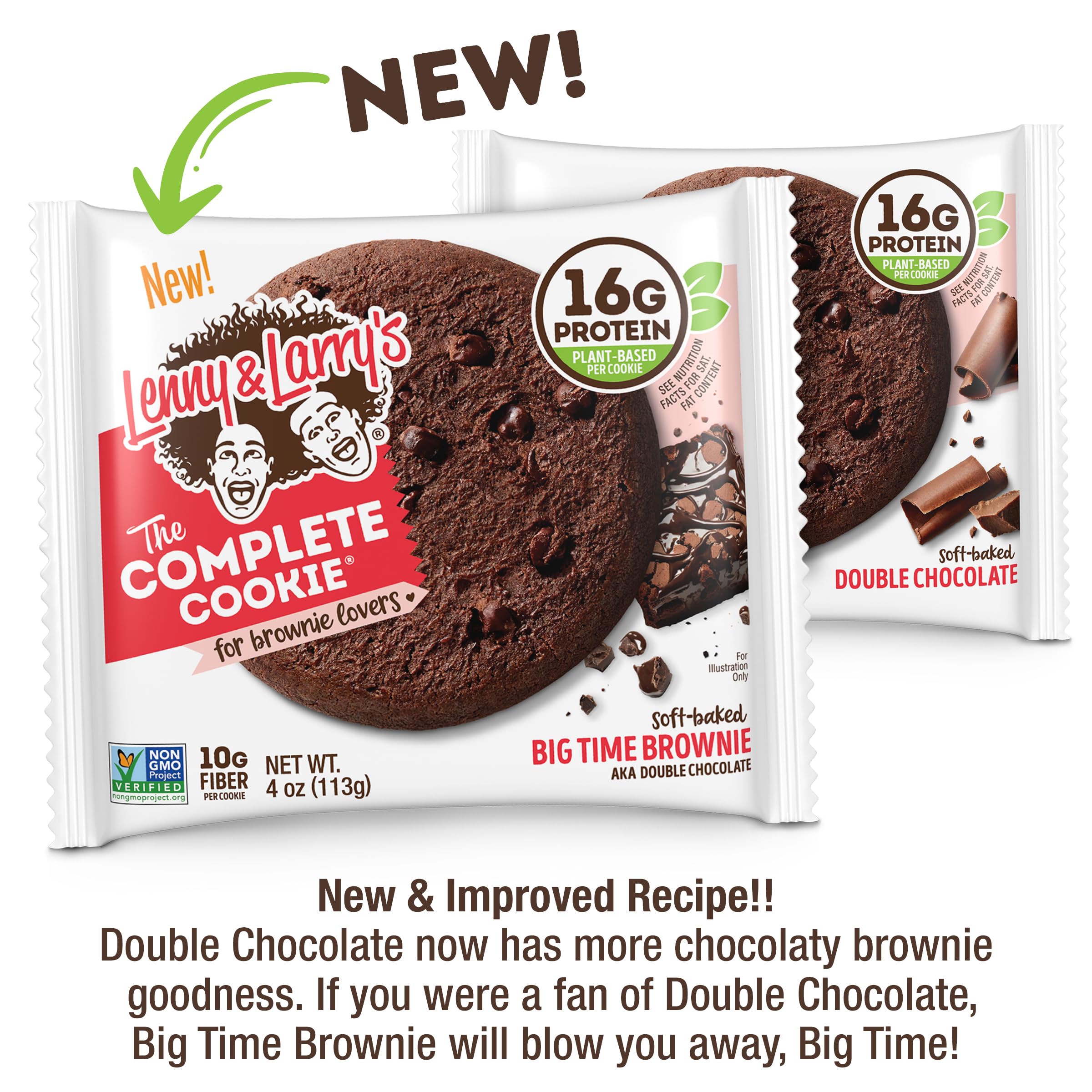 Lenny & Larry's Complete Protein Cookie PB chocolate chip, delicious high-protein option.