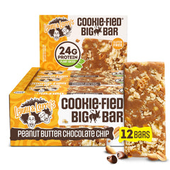 Lenny & Larry's Cookie-fied Big Bar with peanut butter chocolate chip for a protein-packed snack.