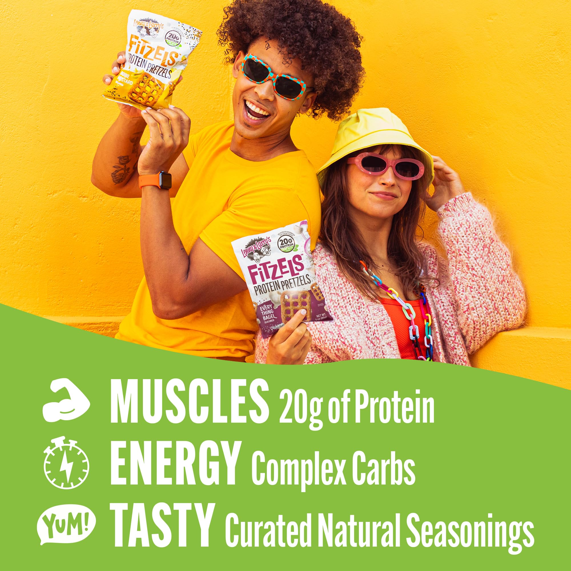 Lenny & Larrys Fitzels on-the-go snack pack for active days.