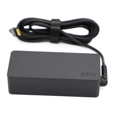 Lenovo 65W USB-C adapter label shows compatible model information.