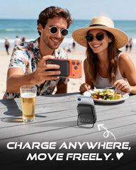 LENUTO 10000mAh battery capacity powers your iPhone multiple times while traveling.
