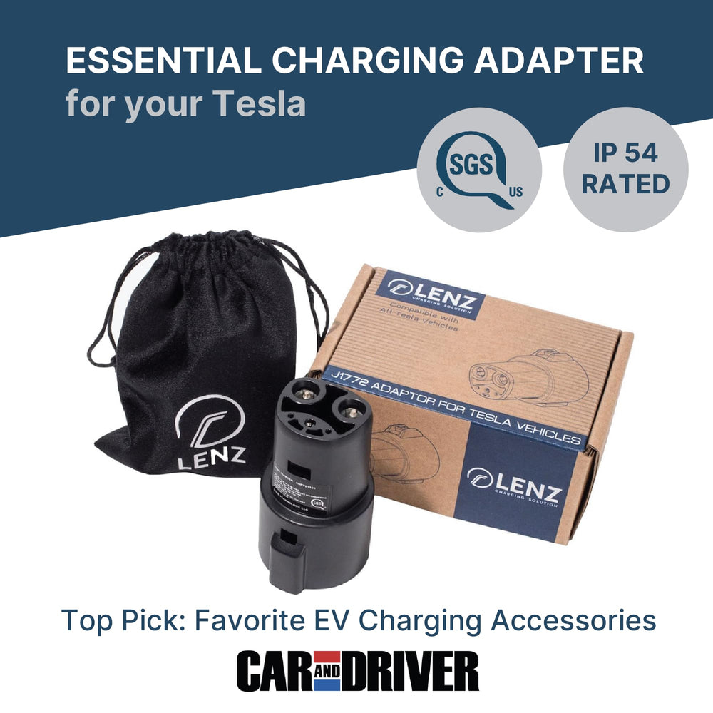 LENZ adapter with multiple vehicle logos signals wide compatibility.