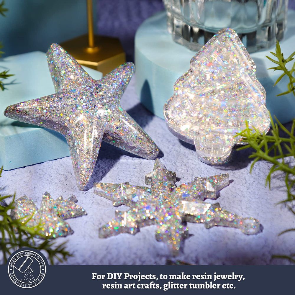 LEOBRO glitter for resin art tumbler and jewelry projects.