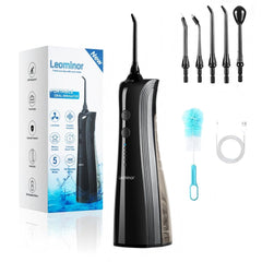 Leominor Water Flosser front view for a clean smile and day-long freshness.