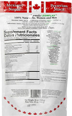 Leonflax Canadian flaxseed bag showing premium seeds for balanced nutrition