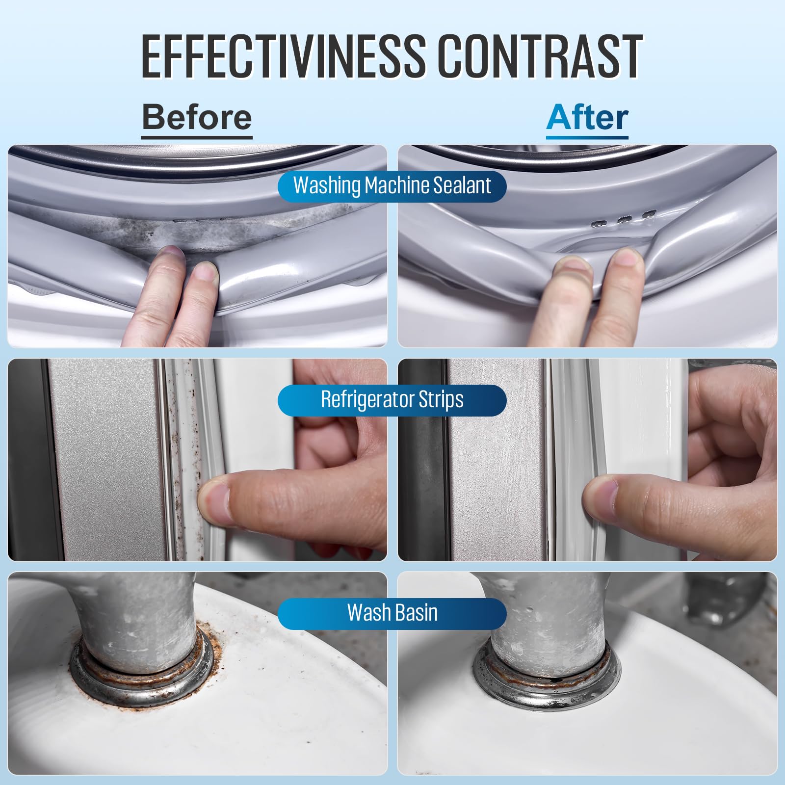Leopong Home Cleaner Gel on bathroom tiles for easier stain removal.