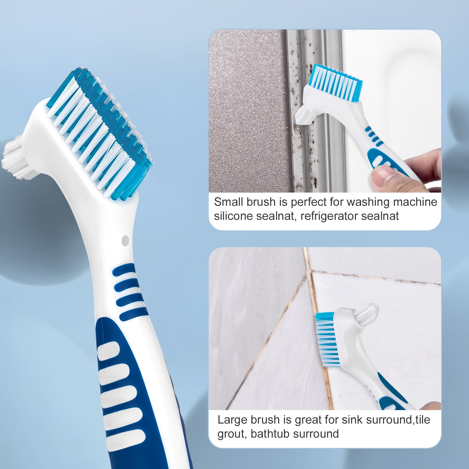 Leopong Home Cleaner Gel on shower walls for removing soap scum and grime.