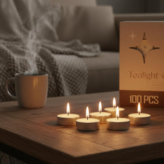 Leor & Lair Tealights fit standard holders for easy styling.