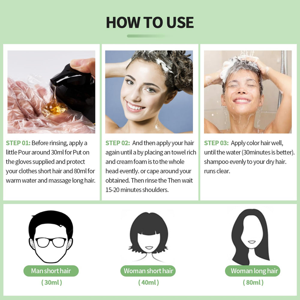 Leorx nourishing after-use hair feels soft and manageable.
