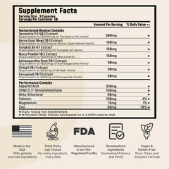 Leotri Ultra Strength T-Booster capsules closeup for easy daily use