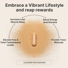 Leotri Ultra Strength T-Booster label detail shows potency and serving size
