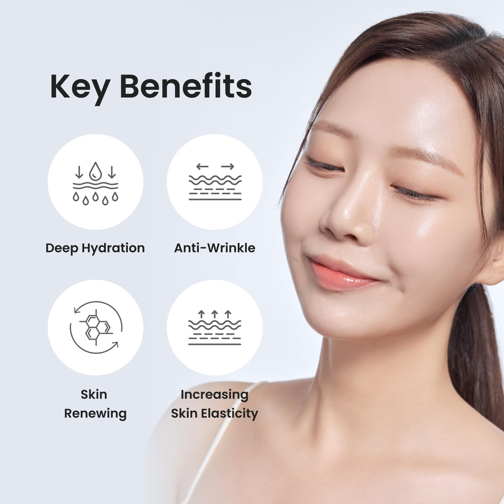 Lepique Night Cream applied to the cheek for overnight hydration