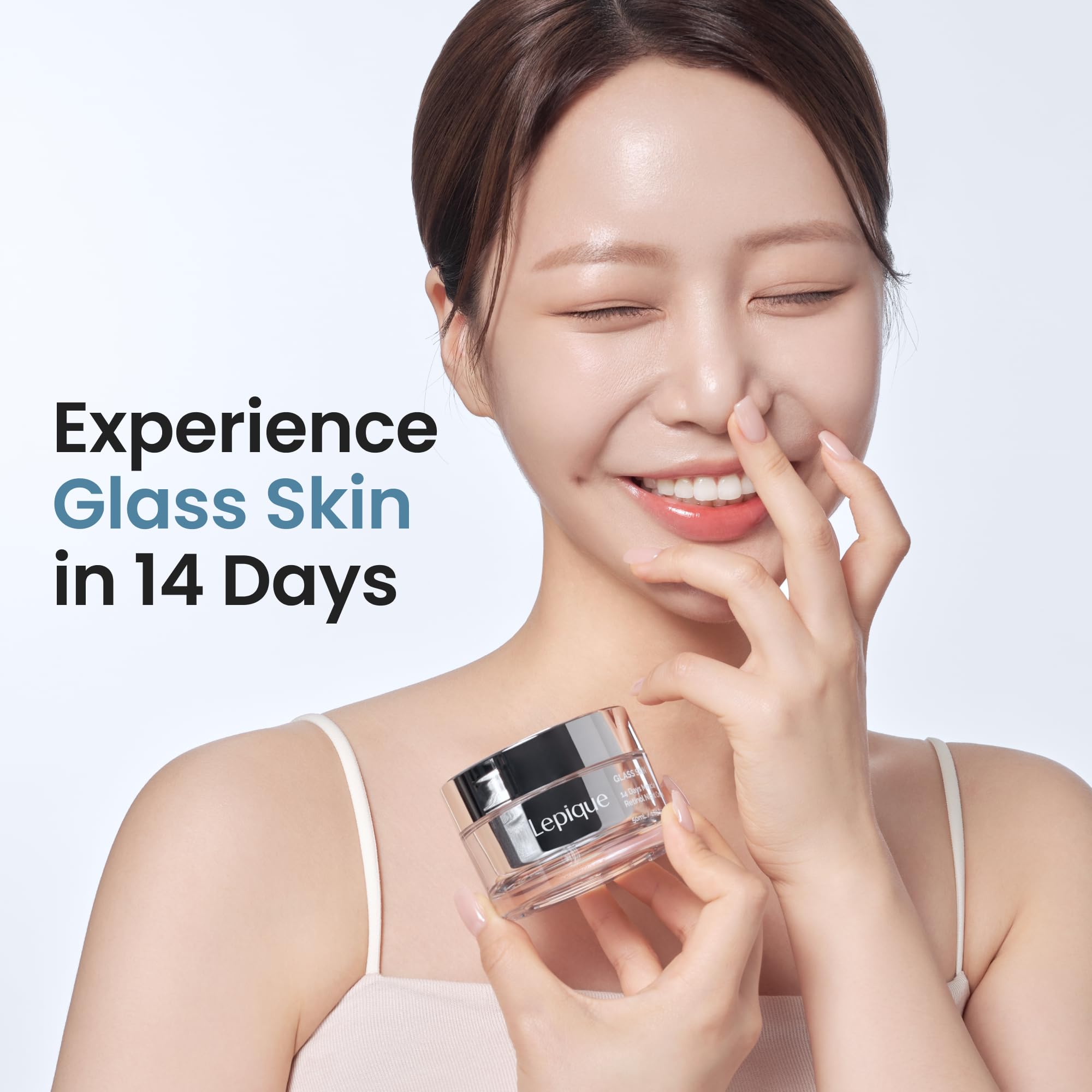 Lepique Retinol Night Cream jar on display for easy nightly care