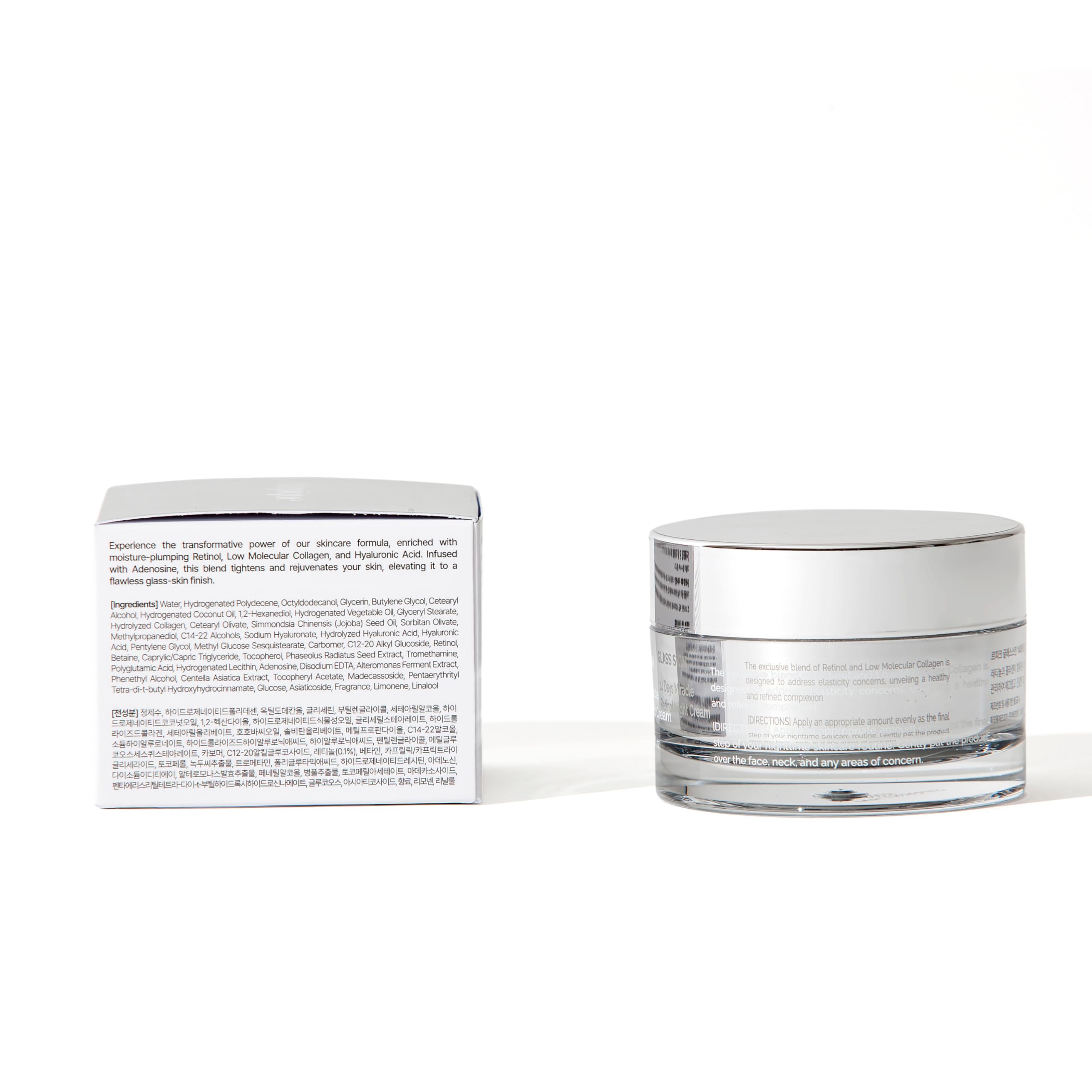 Close-up portrait with dewy skin after Lepique night cream