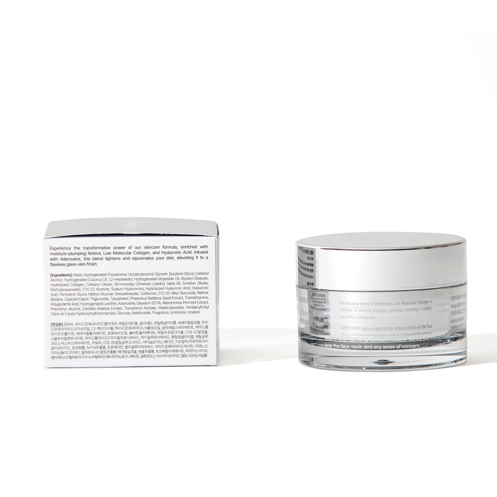 Close-up portrait with dewy skin after Lepique night cream