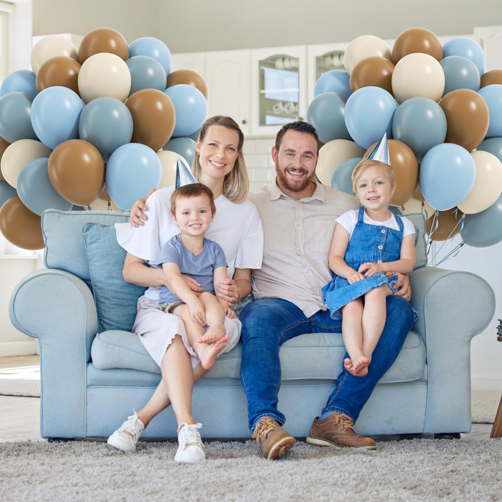 Leraqertra blue ribbon adds a finishing touch for cohesive balloon displays