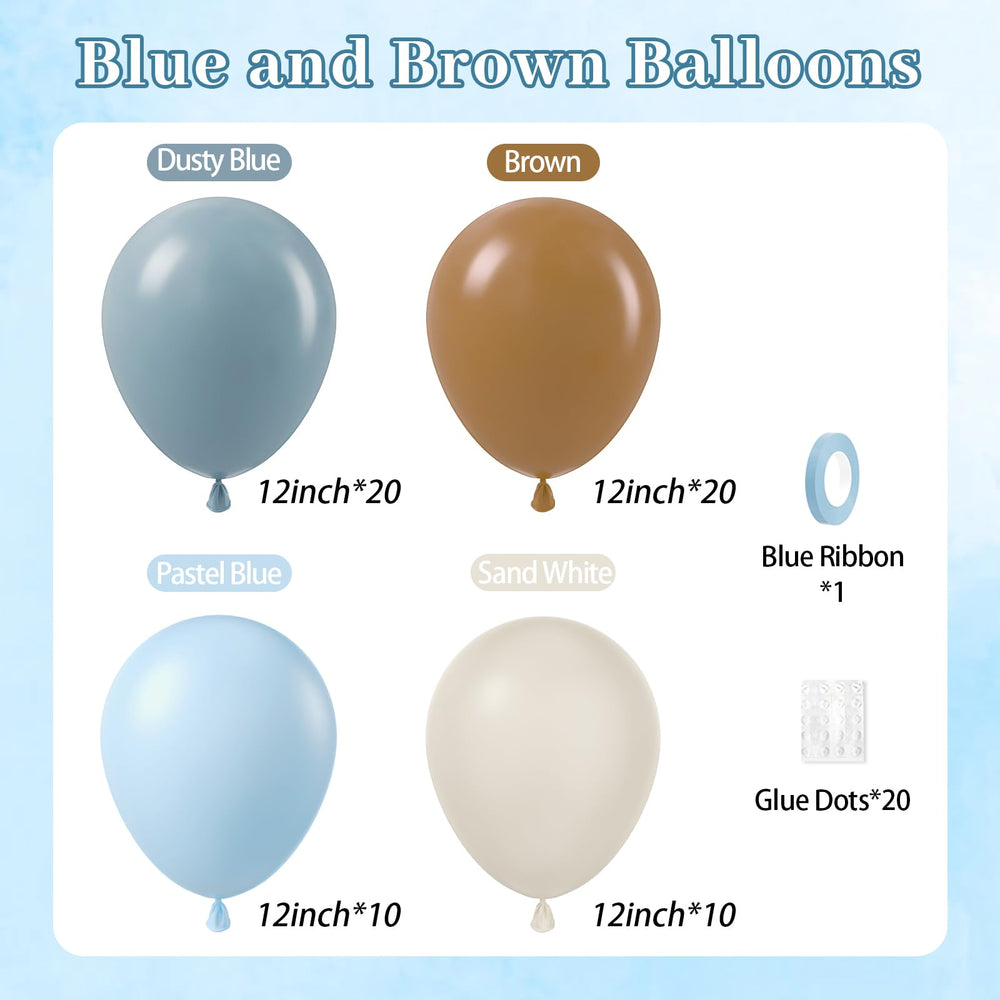 Leraqertra dusty blue 12inch balloons ideal for elegant party styling