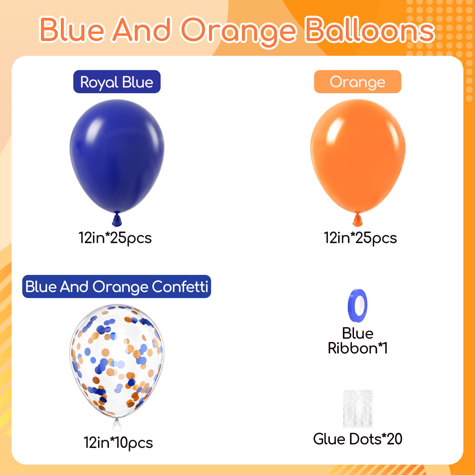 Leraqertra orange balloons provide bold color pop for celebrations