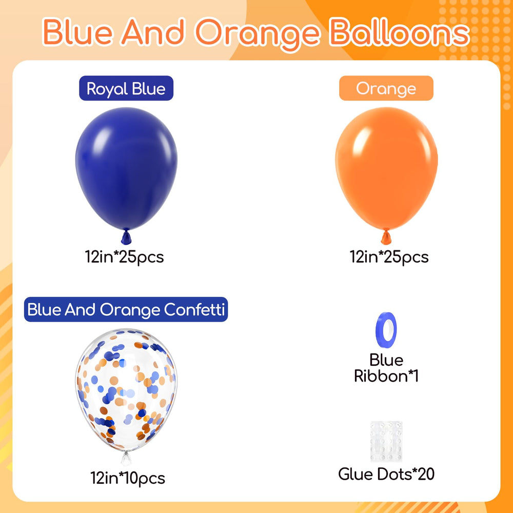 Leraqertra orange balloons provide bold color pop for celebrations