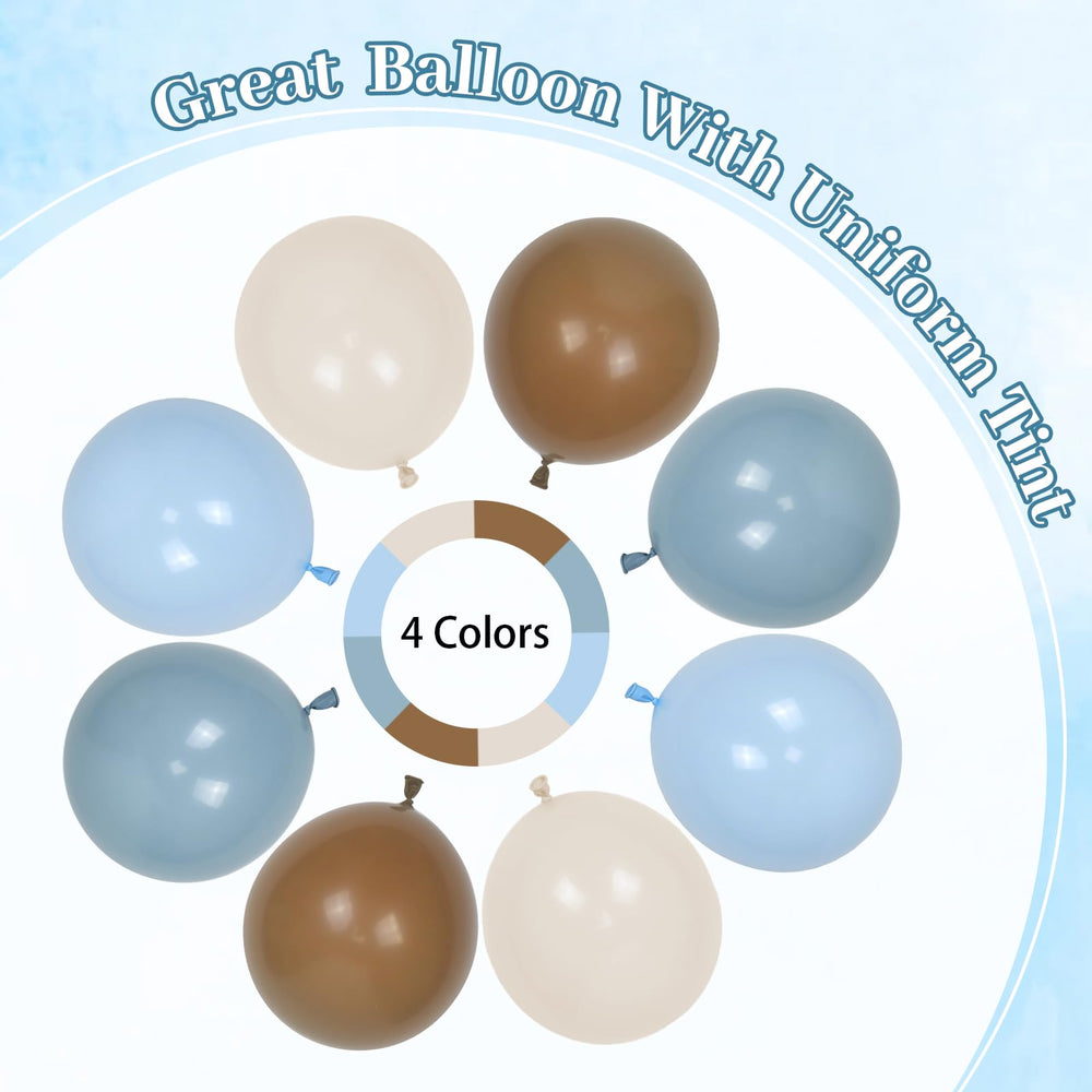 Leraqertra pastel blue balloons add soft touches to baby showers and birthdays