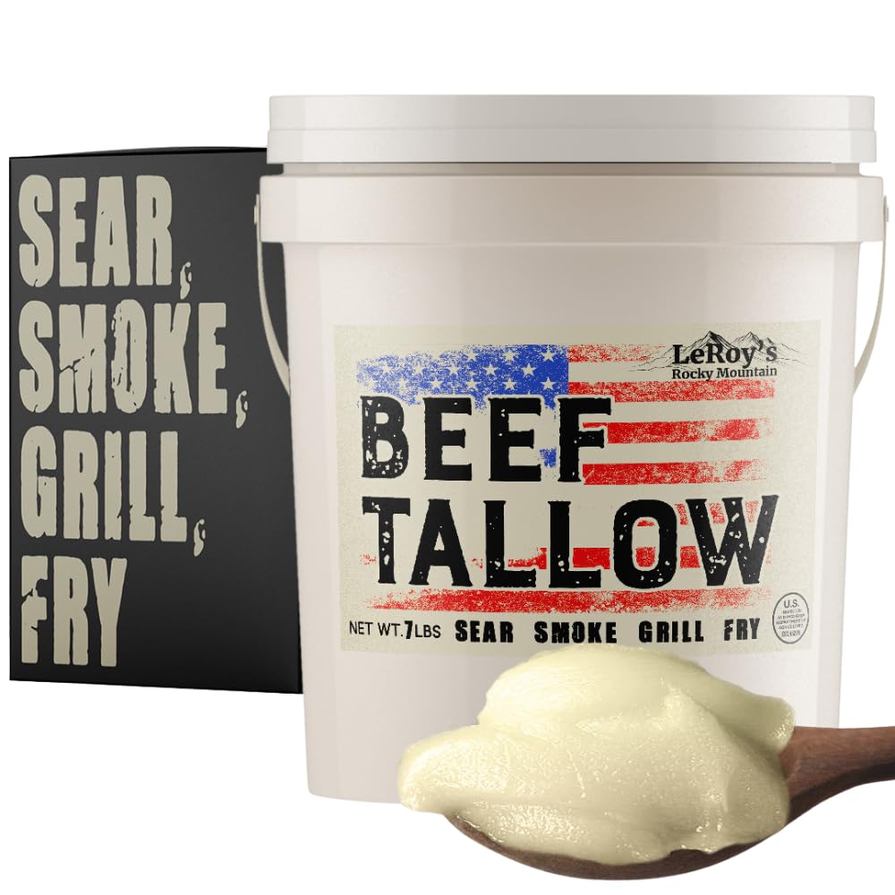 LeRoy’s Rocky Mountain Tallow stored in a resealable bucket stays fresh